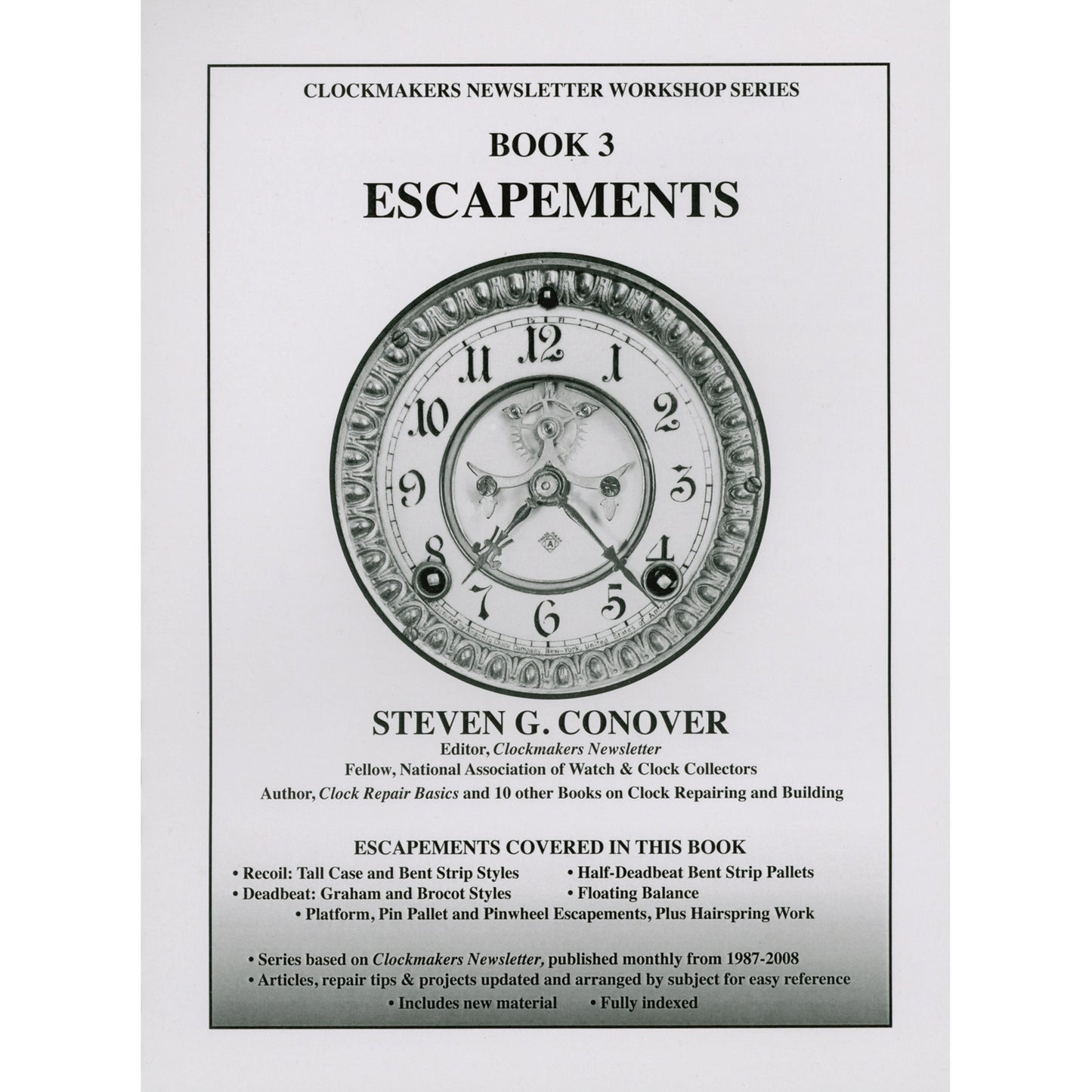 Book 3 Escapements: Clockmakers Newsletter Workshop Series