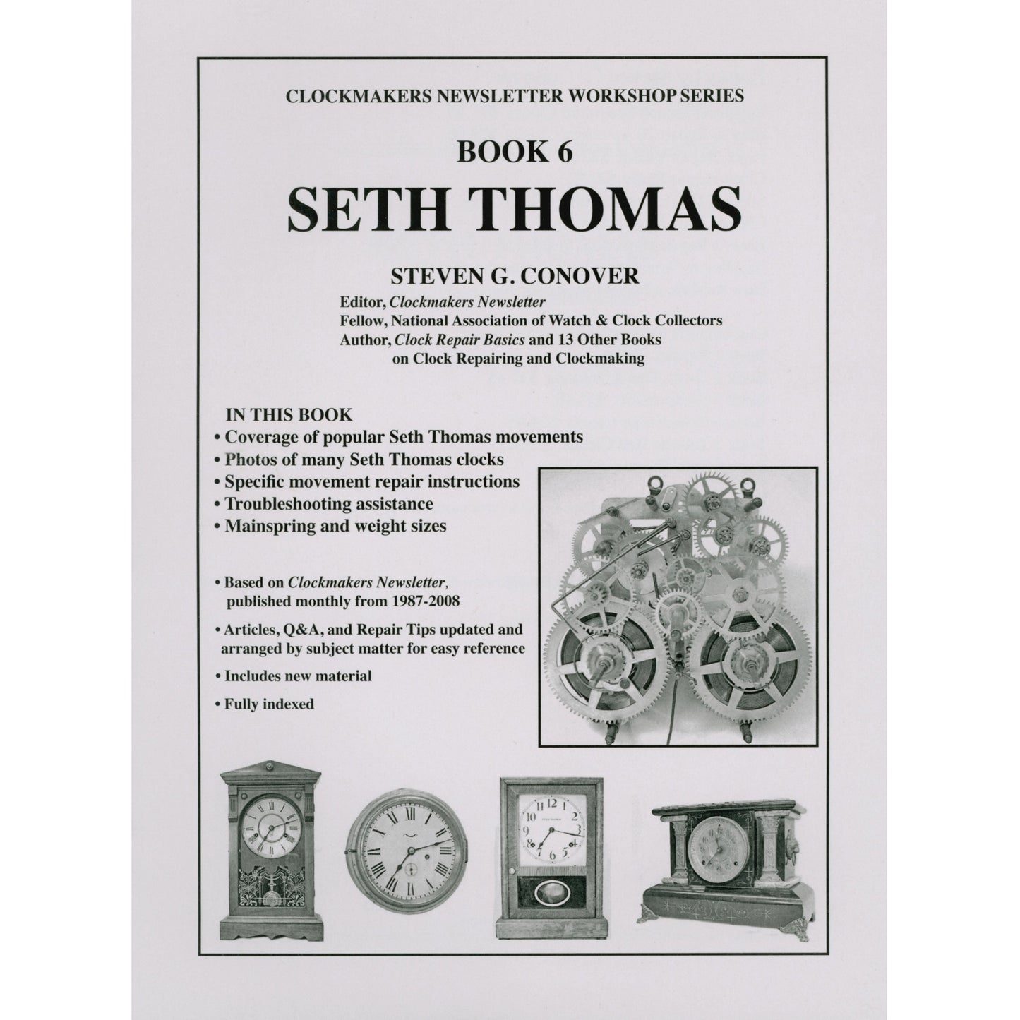 Book 6 Seth Thomas: Clockmakers Newsletter Workshop Series