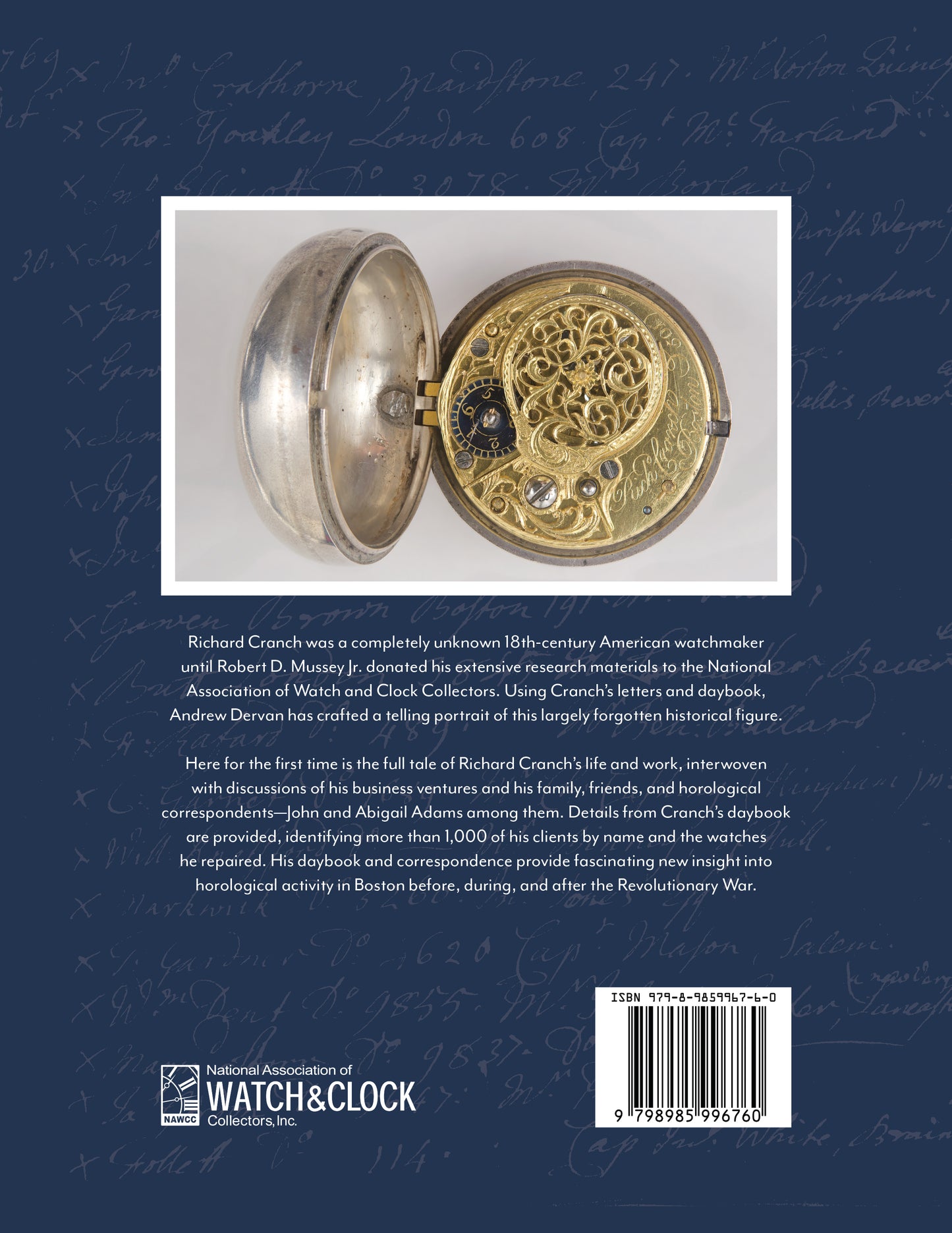 Richard Cranch, a Boston Colonial Watchmaker