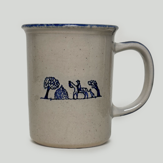 Stoneware Mug Clock Face Art